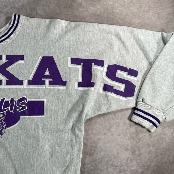 90’s Willis Wildcats All Over Graphic Crewneck Sweatshirt - Picture 5 of 7